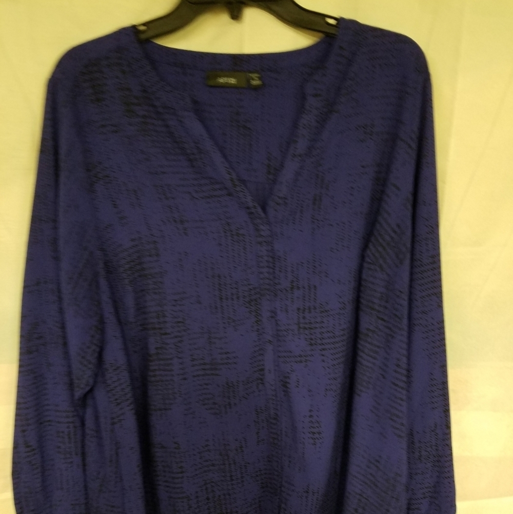 APT 9 Size 1X Blueish Purple Blouse
